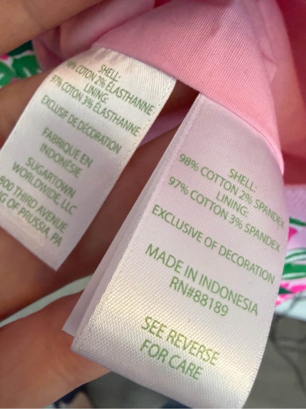 L Lilly Pulitzer Mila Short Sleeve Shift Dress Size 8 in CONCH SHELL PINK - Picture 9 of 10